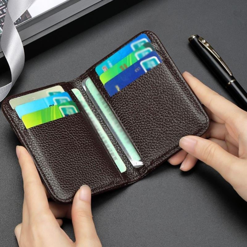 Portable Super Slim Soft Wallet Pu Leather Mini Credit Card Wallet Purse Card Holders Men Wallet Thin Small Short Wallets