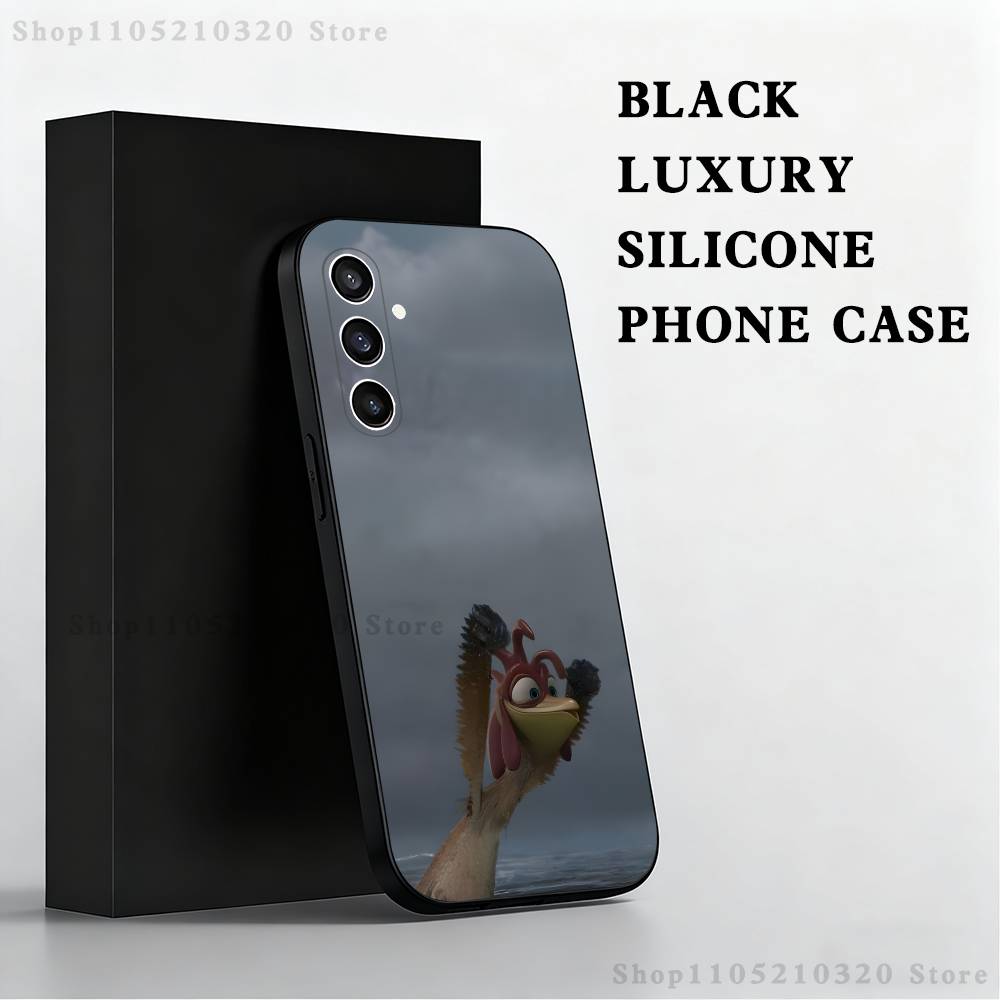 Chicken J-Joe Surf Phone Case For Samsung S25,S24,S23,S22,S21,S20,S10,Ultra,Plus,Lite,FE,Soft Silicone Black Cover