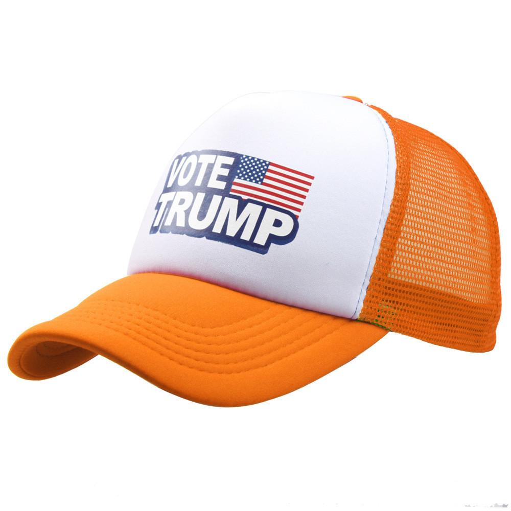 Trump Vote Presidential Election Retro Summer Truck Adult Net Hats Unisex Cap