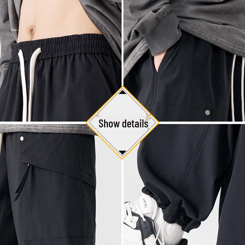 Wassup Sohot Men's Casual Cargo Straight Pants