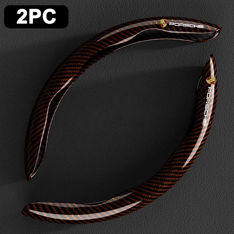 Car Steering Wheel Cover Wear Non-slip Protect Covers Shell For Porsche Panamera Cayenne Taycan 911 718 Macan Carrera-GT 928 944