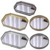 Cafe Restaurant Home Light Luxury Mirror Metal Tray