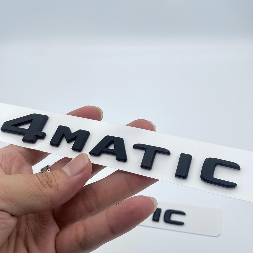For Mercedes Benz A B C E G S ML SL CL GLA CLA Class AMG 4MATIC 4 MATIC Trunk Chrome Matte Black Letters Emblem Badge Sticker