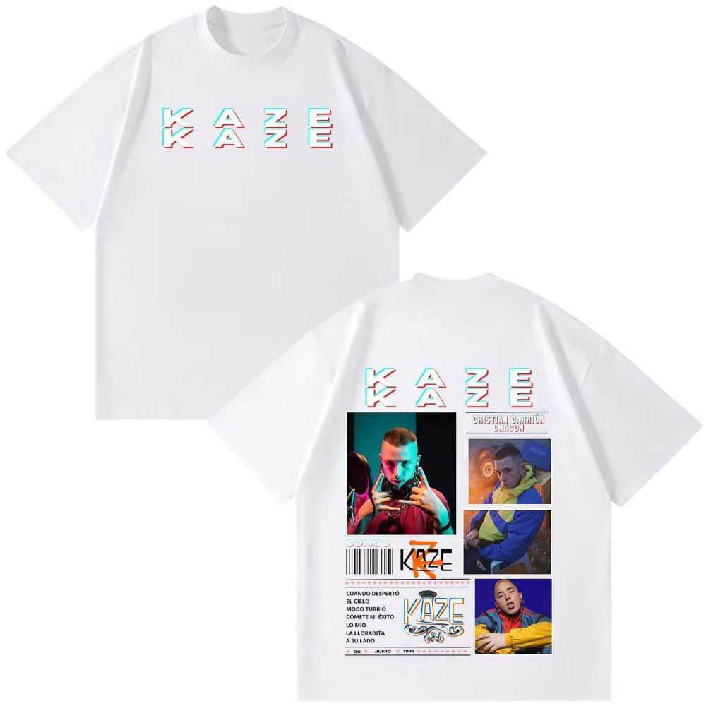 Rapper Kaze R New Fashion Album Printed Tshirt Unisex Women Casual Tshirt Shortsleeved Cotton Hiphop Punk Oversized Tshirt Top