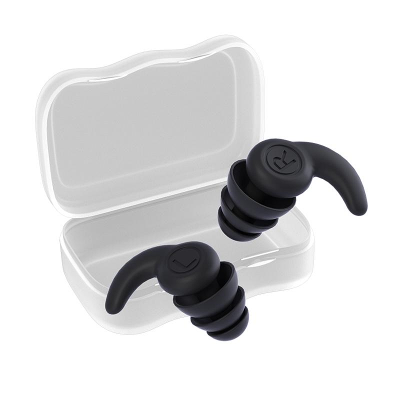 1 Pair Silicone Swimming Ear Plugs Canceling Noise 3 Layers Sleep Noise Ear Plug Reduction Soundproof for 5-12 Year Old Children