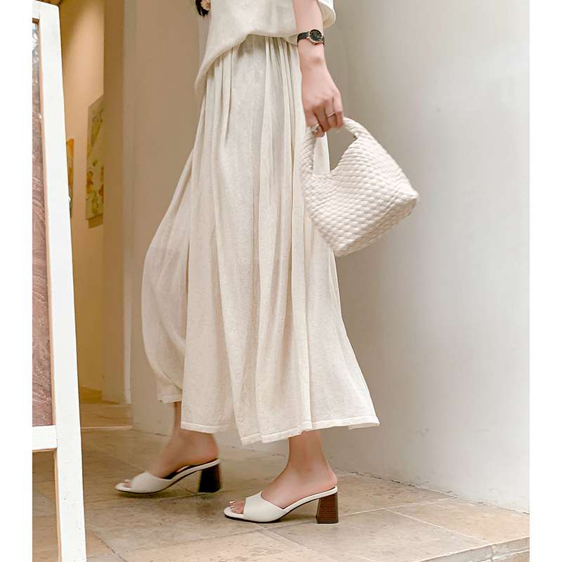 Krazing Pot Мюли из овчины и замши, летние, размер 40, уличные тапочки, шлепанцы, толстые высокие каблуки, женские сандалии с открытым носком