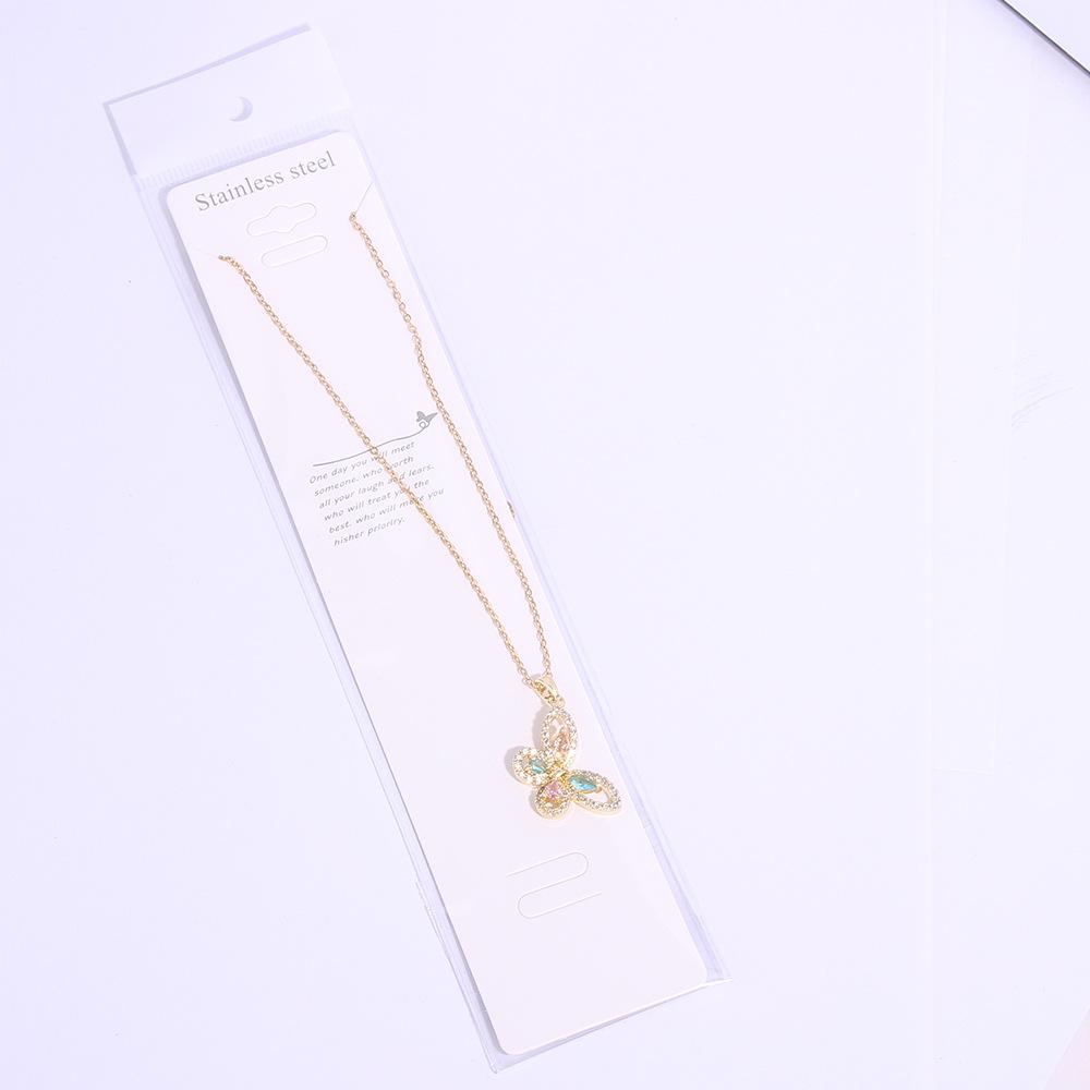 Новое персонализированное высококачественное ожерелье с подвеской в виде бабочки, женское красочное нишевое дизайнерское ожерелье, сексуальное темпераментное ожерелье