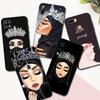 Black Tpu Case For OPPO Reno 6 5 3 4 4Z 4F SE 5F 5Z PRO PLUS Lite 6 6z  4G 5G Muslim Islamic Gril Queen