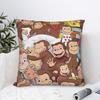 Curious George-s Pillow Case  Soft Pillow Cover For Sofa Bedroom Home Decor Funny Cushion Cover