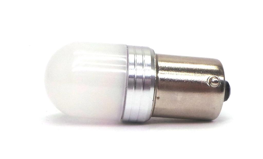 2 шт. светодиодная лампа BA15S, P21W 12-24V CANBUS белая для бездорожья
