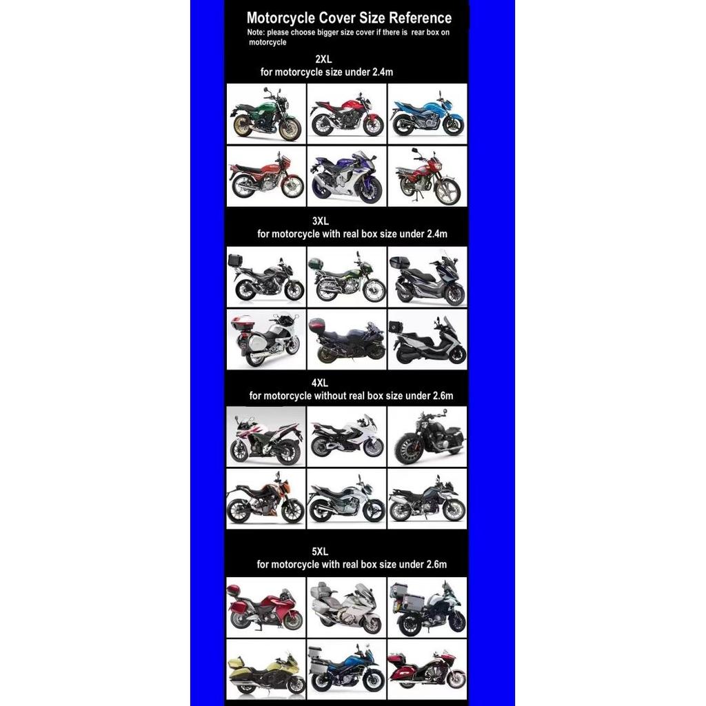 Чехол для мотоцикла, уличный всепогодный материал, 2 ветрозащитные пряжки, 4 светоотражающие полосы, внутренняя лента, защита от солнца, дождя, пыли, снега