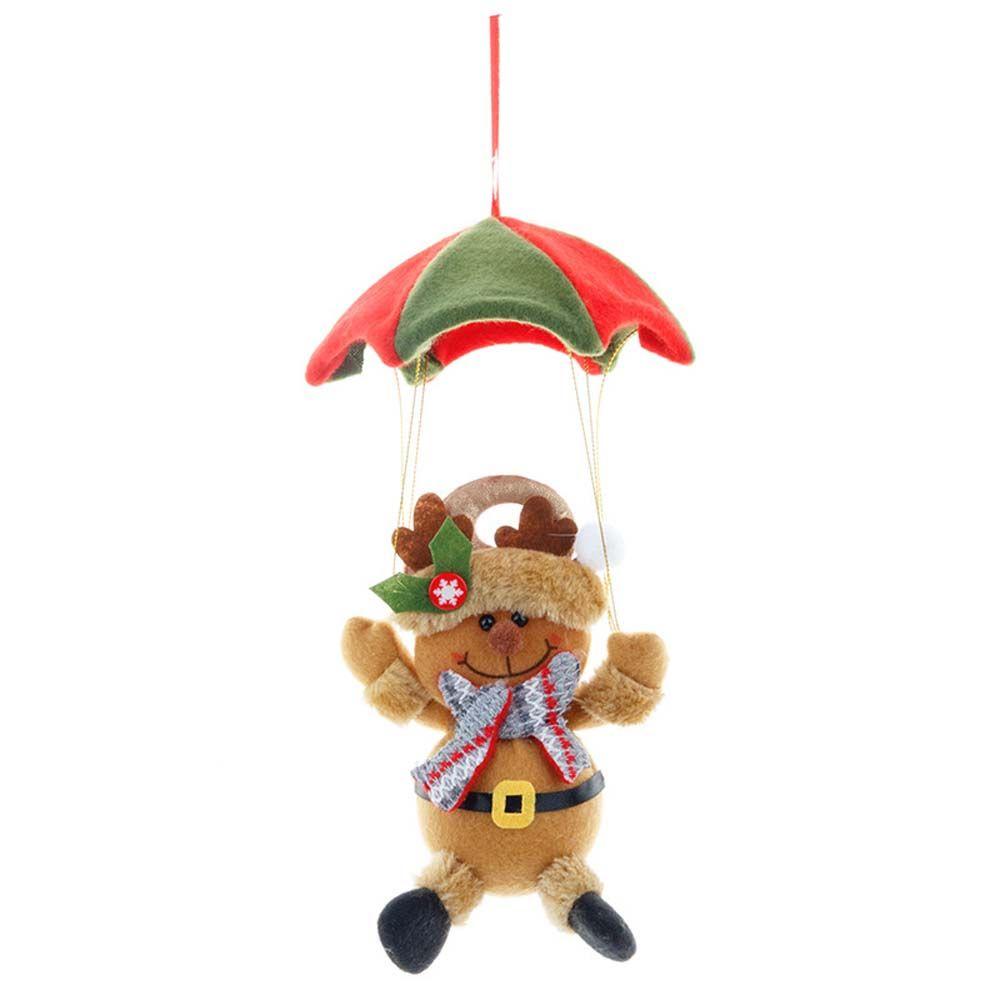 Christmas Tree New Year Snowman Hanging Ornament Parachute Pendant Christmas Decoration Santa Claus