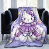 1pc. Hello Kitty Purple Stars Clouds Fairy Tale Blanket - Home Office Outd