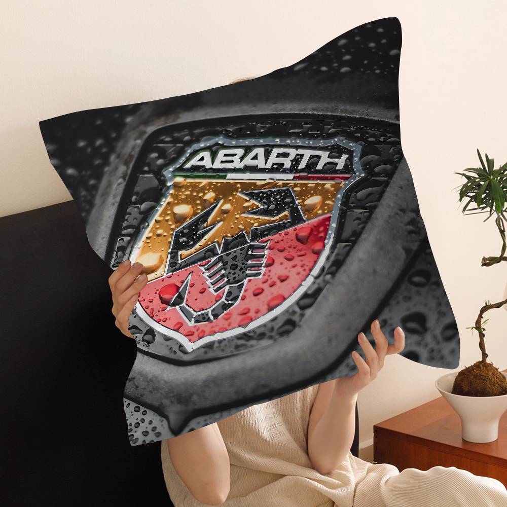 Чехол на подушку для автомобиля A-Abarth Чехол для декоративной подушки в машину для дивана Подарок на Рождество в машину 40x40 см 45x45 см
