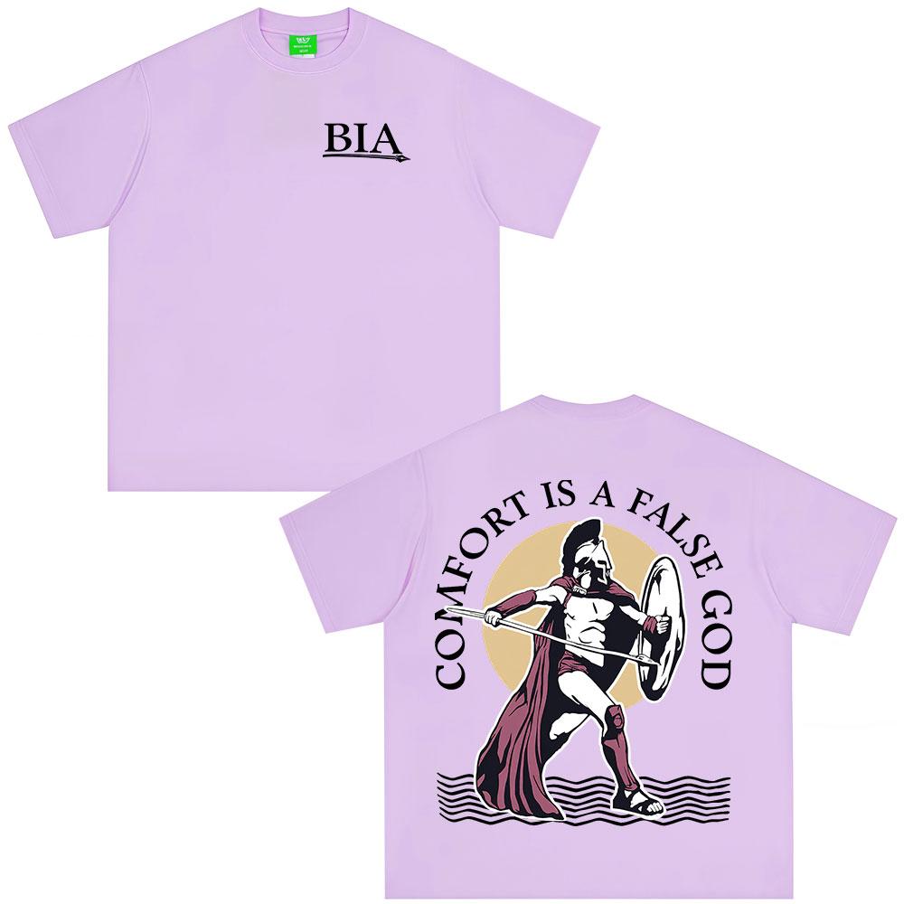 False God Brothers in Arms Double Sided Print Tshirt Unisex Women Clothing Summer Casual Cotton Oversized Short Sleeves T Shirts