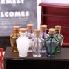 1:12 Dollhouse Miniature Glass Vase Flower Storage Jar Wine Bottle Wishing Bottle W/Corked Home Decor Toy Doll House Accessories