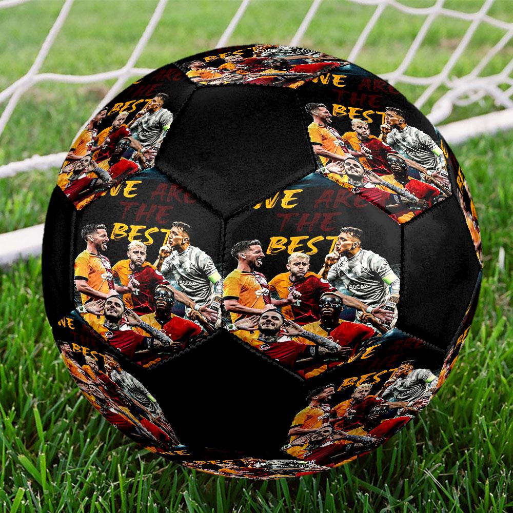 1 шт. Футбольный мяч Galatasaray SK Размер 5 Мяч для мини-футбола Модный Цветной Игра во дворе - Отличный Подарок для Спортивных Фанатов HE10