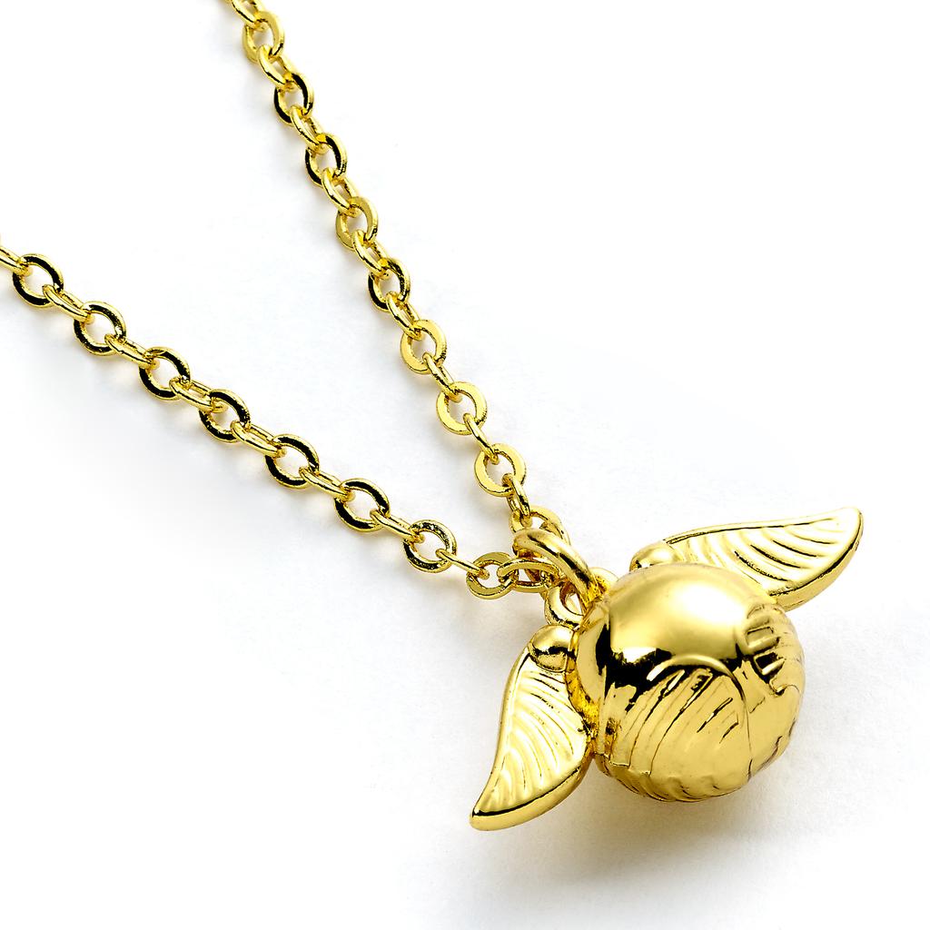 Harry Potter Golden Snitch Gold Tone Necklace