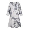 Women's Summer Dress Loose V Neck Three-quarter Sleeve Sundress With Pockets Dress