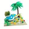 Farm Animal Duck Pond Building Set MOC Accessories Bricks Botanical Garden Duckling Pond Scenery Accessories for Kids Girls Boys