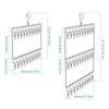 Stainless Steel Foldable Clothes Hanger Laundry Drying Rack With 20/30 Clips Save Space Closet Organizer For Socks Bras Towel
