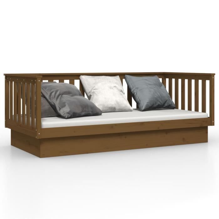 VidaXL Daybed Honey Brown 100x200 Cm Solid Pine Wood821572