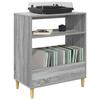 Record Player Stand Sonoma Grey 71 x 39.5 x 83 cm