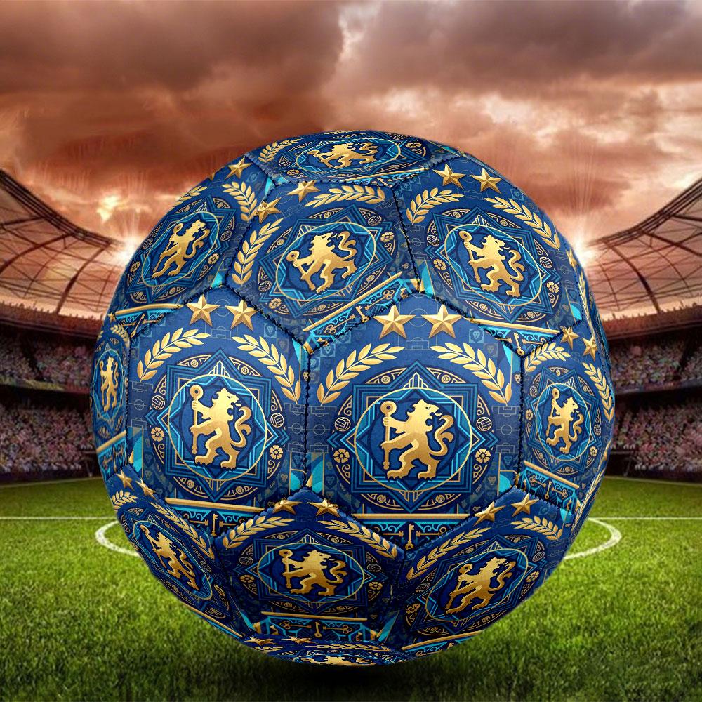 Футбольный мяч Chelsea Football Club, размер 5, стандартный матч-бол для спортивных игр и тренировок команды, идеальный подарок для любителей футбола