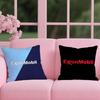 ExxonMobil Cushion Cover Reversible Plush Pillow Cover – For car, sofa, bedroom, perfect as a gift.