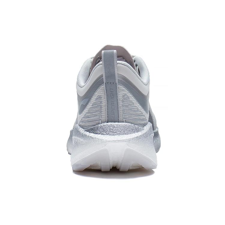 Li Ning Super Light 19 Амортизирующие низкие мужские кроссовки для бега Микрокристаллический серый ARBS001-20