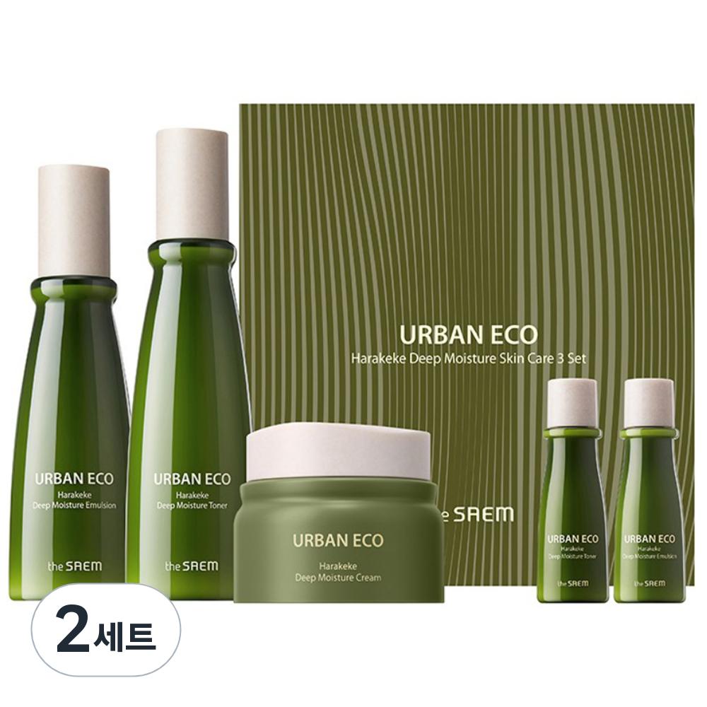 Urban Eco Harakeke Deep Moisture Skin Care Набор из 3 предметов, 2 набора