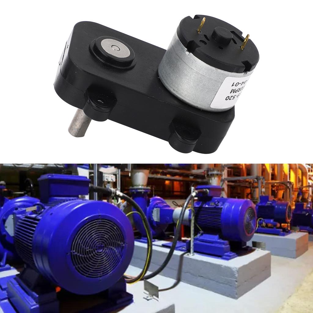 200RPM DC Speed Reduction Geared Motor Low Noise Self Locking Worm Gear Motor DC5V
