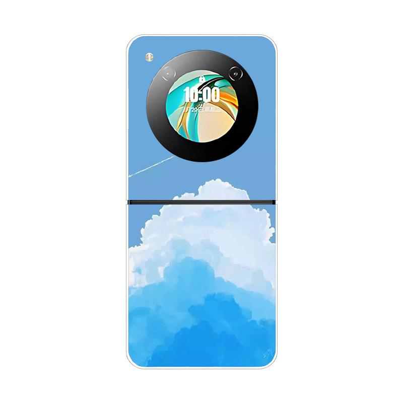 Чехол для ZTE Nubia Flip NX724J Модный Расписной Прозрачный Жесткий ПК Складной Для ZTE Libero Flip 5G A304ZT Прозрачная Крышка Телефона Funda