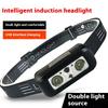 Супер яркий заряжаемый головной фонарь с длительным сроком службы батареи индукционный ночной рыболовный фонарь для езды на велосипеде