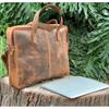 Handmade Full Grain Rustic Leather Messenger Bag Leather Laptop Bag Men Briefcase Satchel Handbag Crossbody Bag Best Men Gift