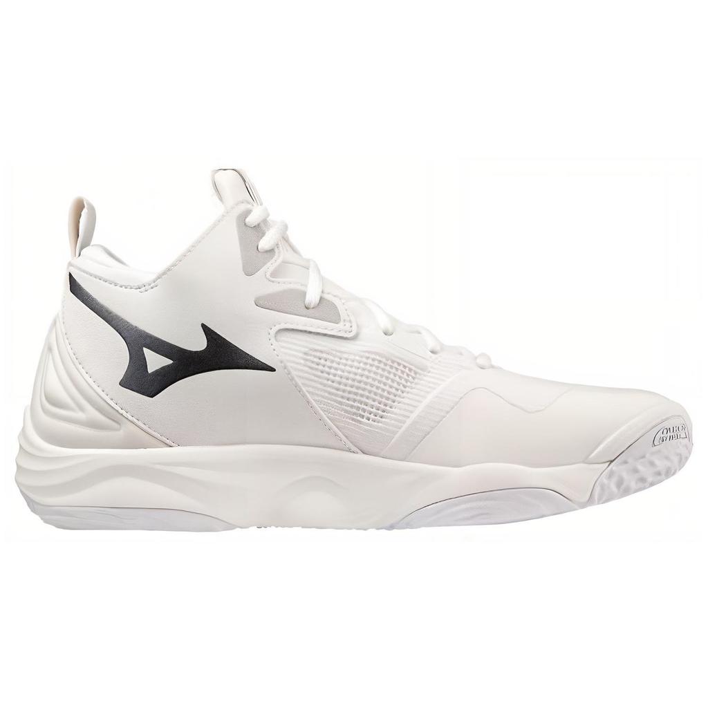 Mizuno Кроссовки унисекс Wave Momentum 3 Mid White Metallic Grey Черные V1GA231751