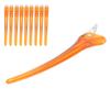 10pcs Salon NonSlip Styling Sectioning Clip Portable Duckbill Hair Clip Hairdressing Tool(Orange )