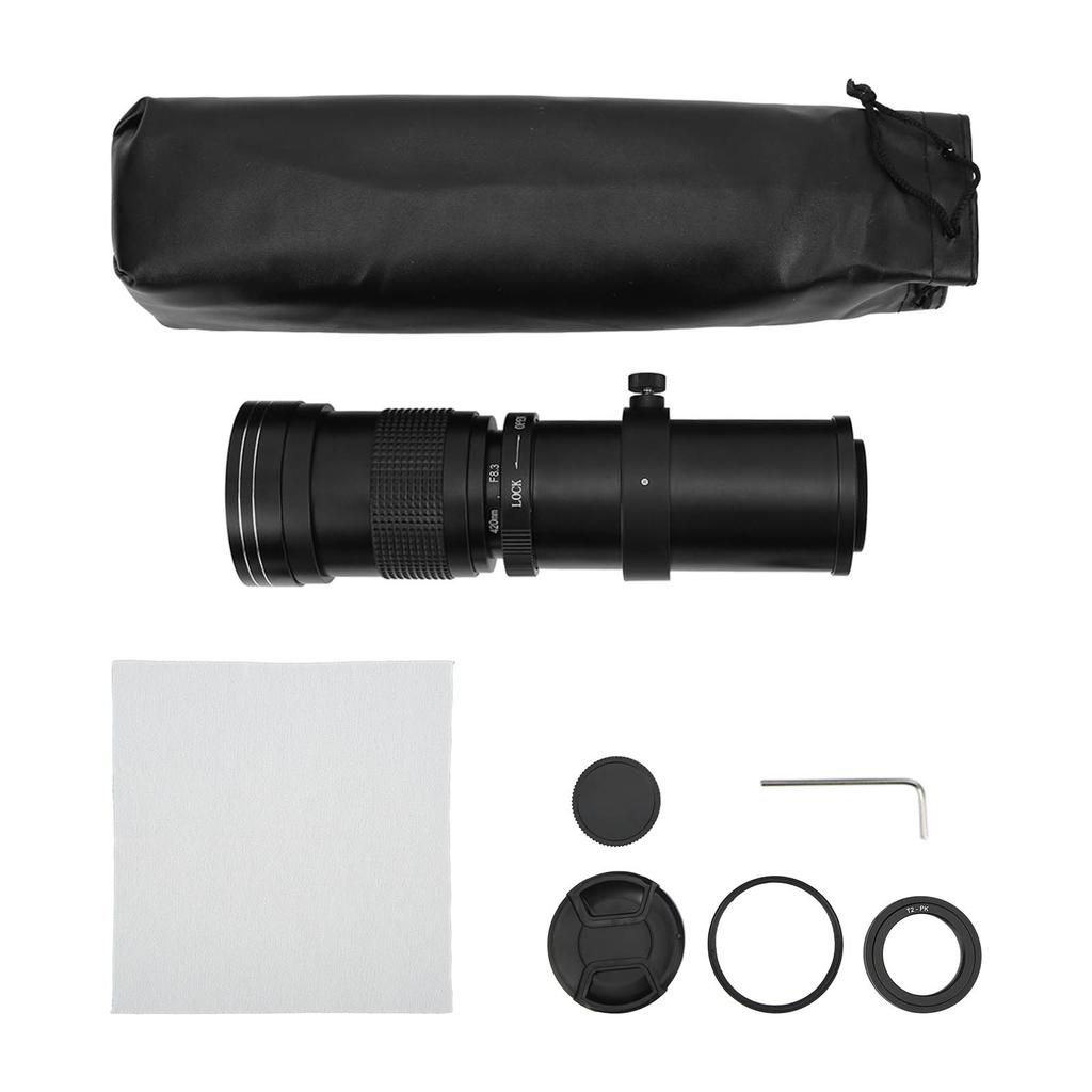 420‑800mm F8.3‑16 Super Telephoto Lens Manual Zoom Lens for Pentax PK Mount Camera