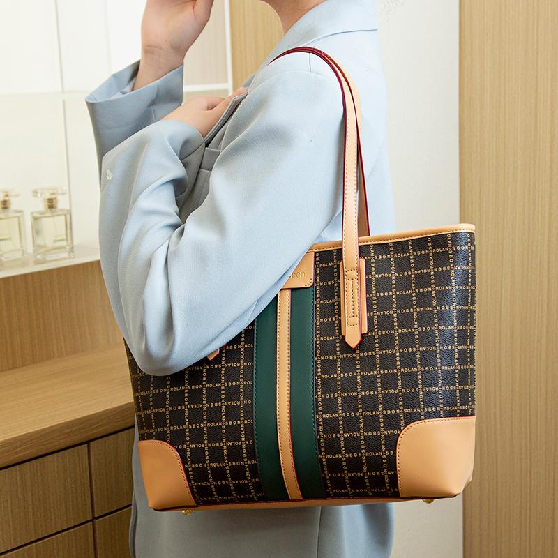 Женская модная сумка подмышкой на весну и лето, высококачественная вместительная женская сумка на одно плечо, универсальная сумка в стиле ретро