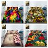 3D Flower Series Bedding Set Flower Pattern Quilt Cover Pillow Case 2 or 3 Pieces Microfiber Fabric Soft and Comfortable Home Decoration