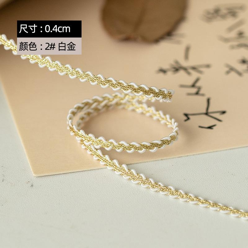 0.4/0 Золотой и Серебряный Безпульный Маленький Ароматный Ветер, Изысканный Киль Змея Живот Веревка Одежда Декоративный Пояс