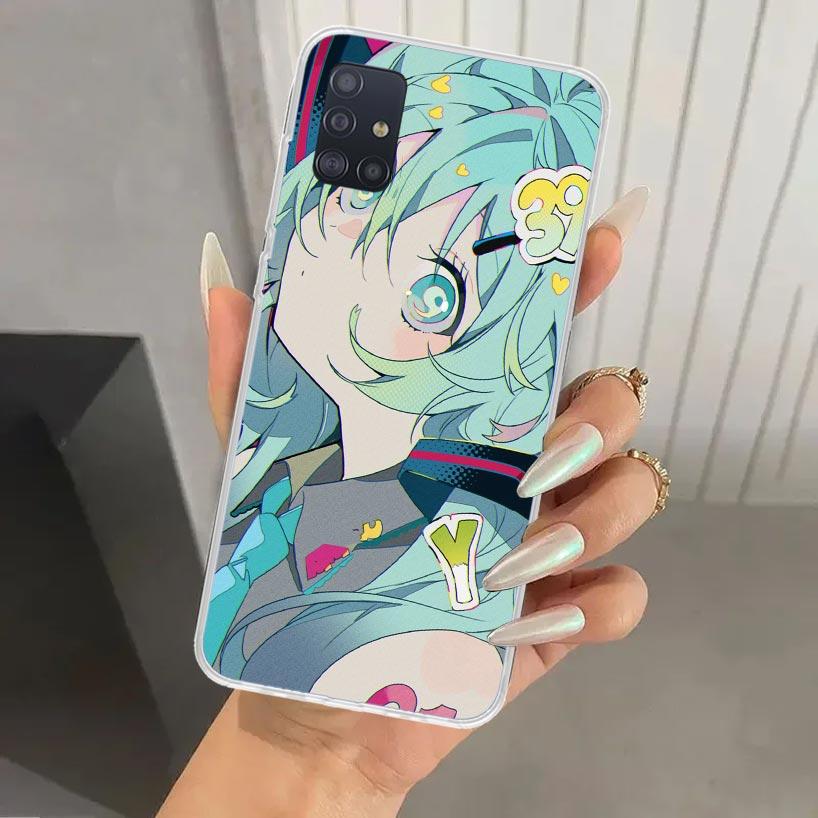 Милый Аниме Девушка INS Чехол для Телефона для Samsung Galaxy A52 A32 A22 A12 A02S A50S A30S A10S Note 20 Ultra 10 Plus S10 A31 A20 A71 A72
