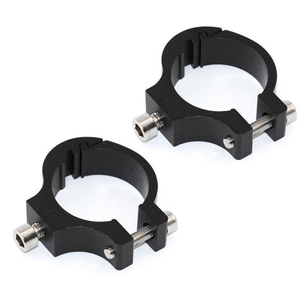 2pcs Universal Motorcycle Headlight Bracket Tube Fork Spotlight Holder Clamp Mounting Handlebar Clamp Kit