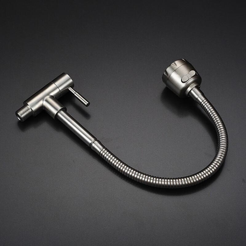 TLXT Stainless Steel Wall-Mounted Kitchen Faucet