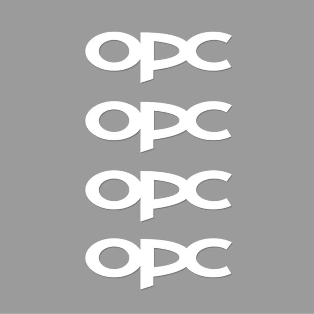 4 шт. ПОДХОДЯТ OPC ВЫСОКОТЕМПЕРАТУРНЫЕ ПРЕМИУМ НАКЛЕЙКИ НА ТОРМОЗНЫЕ СУППОРТЫ ЛИТЫЙ ВИНИЛ OPEL