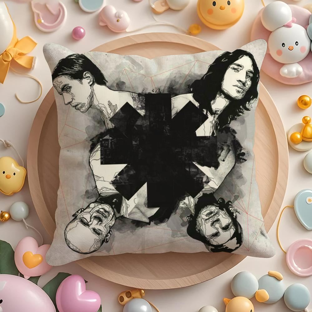 R-Red Hot C-Chili Peppers Чехол на подушку Плюшевая ткань Мягкий Двусторонний Печатный Диван Теплый Зимний Домашний Подарок Чехол на подушку