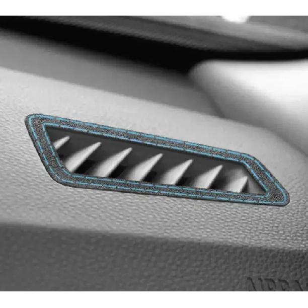 Made of Alcantara For BMW E90 E92 E93 Dashboard Panel Side Air Vent Outlet Trim Stickers 2pcs Car Interior Tuning Accessories
