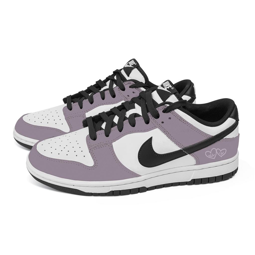 Nike Кроссовки Dunk Heartfelt Impressions Устойчивые к истиранию Низкие Скейтбордические Унисекс Фиолетово-белые DD1391-100(Команда529-)