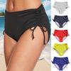 Women Swim Shorts V Cut Drawstring Bikini Swimsuit Bottom Adjustable Ruched Side Boyshorts Bathing Suit Board Shorts