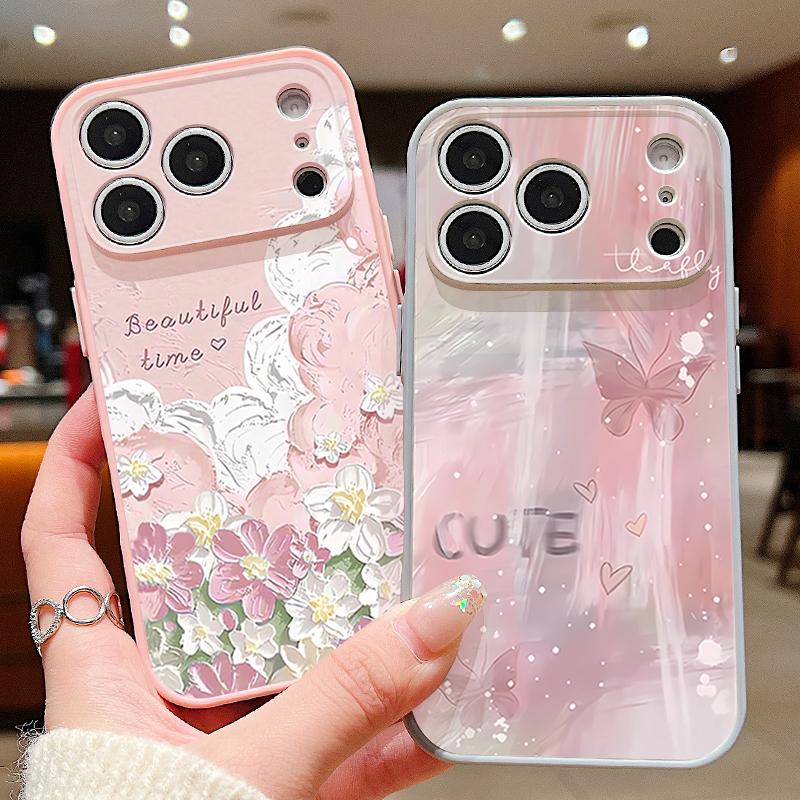 Чехол с цветочным узором в стиле масляной живописи для iPhone 17 Pro Max Funda iPhone 16 15 14 13 Pro Max Магнитный для Magsafe Гибридный Тонкий Матовый Чехол
